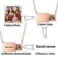 thumbnail image 4 of Clearance! Personalized Necklace Can Store Photos Customized Text and Patterns Photo Necklace for Couples Wives Lovers Commemorative Necklaces & Pendants,C, 4 of 8