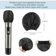 thumbnail image 5 of 200 Pcs Disposable Microphone Cover Non-Woven Handheld Microphone Windscreen Protective Cap for Recording Room, KTV and Any Shared Environment (Black), 5 of 6