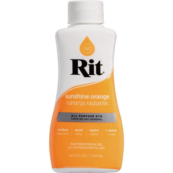 Rit Permanent Liquid Sunshine Orange, 8 fl oz