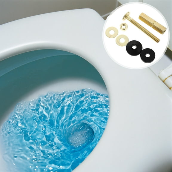 GOOHOCHY Toilet Tank Replacement Kit with Split Bolt, Bowl, and Gasket Assembly Accessories
