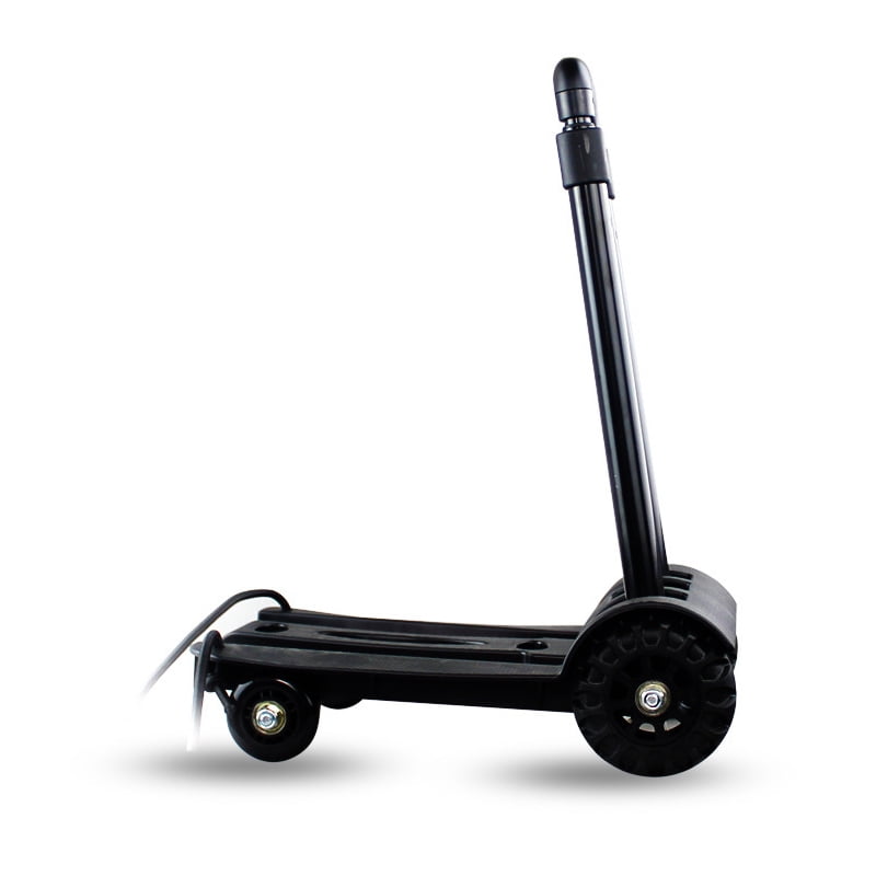 Forklifts Trolley Black Shopping Small Cart Four Wheel Caster Design Labor-Saving Tools for The Elderly Aluminum Alloy Folding Luggage Cart Color : Black, Size : 301047cm 