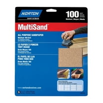 Norton 47735 9" X 11" 100 Grit Medium Multipurpose Sanding Sheets 5 Ct