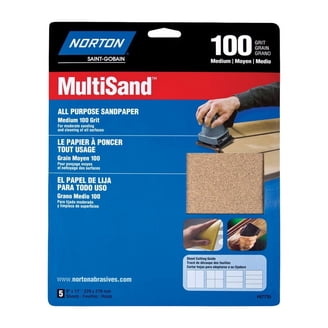3M 150 Grit Fine Aluminum Oxide Sandpaper – 9x11 Inch, 5 Pack For Woodworking & Metalworking