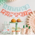 thumbnail image 3 of Adornos para cupcakes de calabaza pequeña, cumpleaños de Acción de Gracias, baby shower, decoraciones para fiestas temáticas de otoño, suministros para revelar género, juego de 24 (rosa y azul), 3 of 6