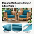 thumbnail image 4 of Joyofarm 24" x 22" x 6" Outdoor Chair Cushions for Patio Furniture, Deep Seat and High Back for Patio Rocking Dining Chair and Couch, Peacock Green, 4 of 8