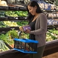 thumbnail image 4 of CleverMade CleverCrate 16L Collapsible Shopping Basket, Neptune Blue (3-Pack), 4 of 6