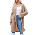 thumbnail image 2 of Women casual cardigan sweater front open casual knitted cardigan jacket, 2 of 3