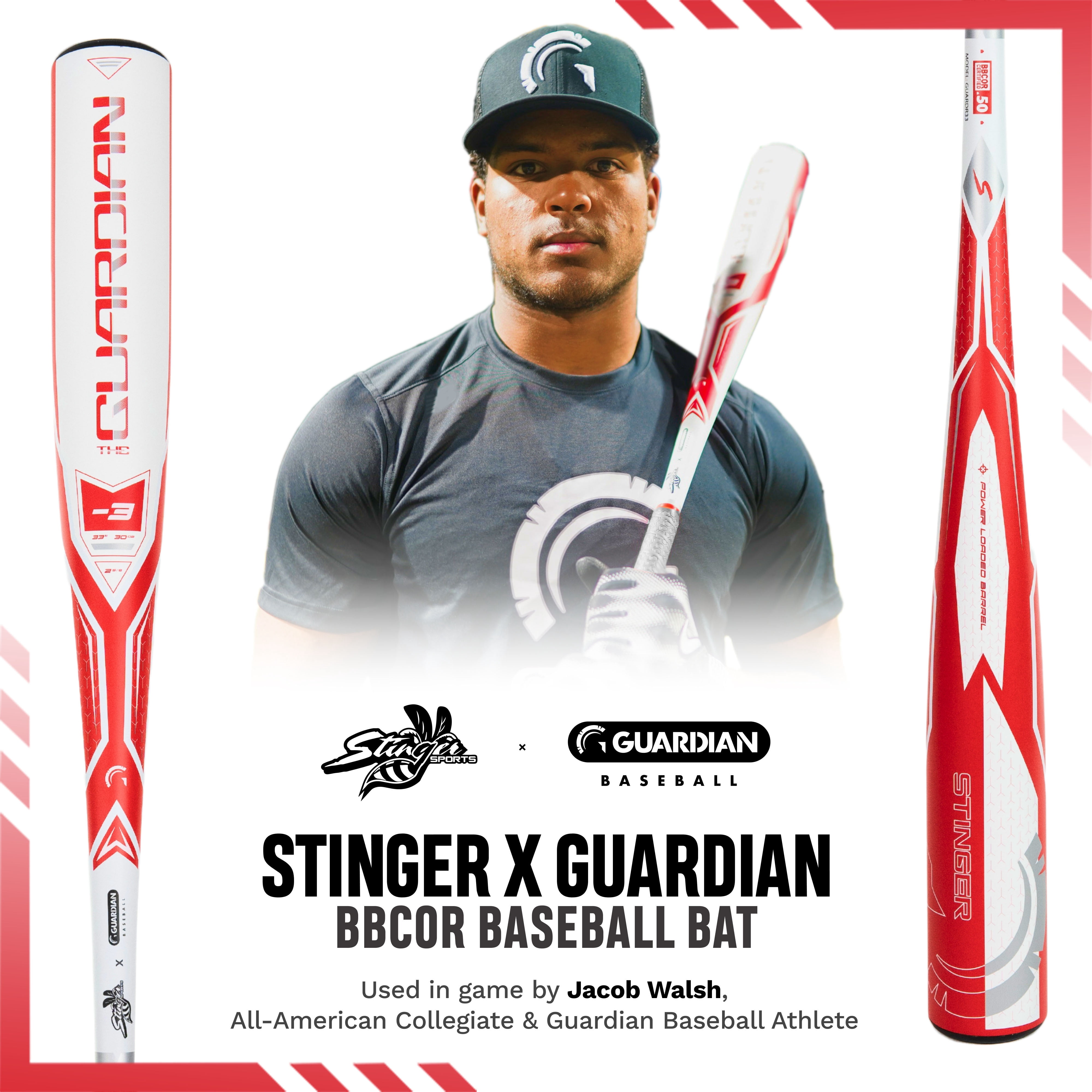 Guardian Baseball X Stinger The Guardian BBCOR 2 5/8" Aluminum Baseball Bat Drop -3