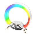 thumbnail image 4 of Reloj de mesa, pequeño despertador junto a la cama, despertador digital LED silencioso moderno, reloj LED, para sala de estar junto a la cama interior Blanco BLESIY Reloj despertador digital, 4 of 8