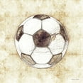 thumbnail image 2 of Ball, Susan 20x20 Gold Ornate Wood Framed with Double Matting Museum Art Print Titled - Soccer Sketch, 2 of 4
