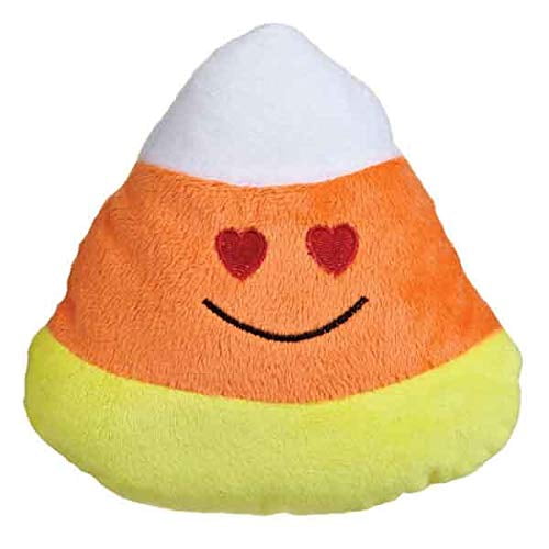 MPP Dog Toy Emoji Candy Corn Dog Toys Funny Face Halloween Plush