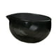 thumbnail image 2 of Cuenco de vidrio texturizado para matcha, vaso de vidrio con para ensalada, gachas de y jugo, chawan ceremonial único para la oficina. Negro, 2 of 8