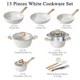 thumbnail image 2 of Juego de ollas y sartenes SODAY, utensilios de cocina antiadherentes, 13 unidades, 2 of 7