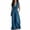 Navy, variant on Costeam Womens Sleeveless Collared V Neck Full Length Jumpsuit Dual Side Slip Pockets Drawstring Cinched Elastic High Waist Lightweight Flowey Wide Leg One Piece Casual Outfit