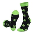 thumbnail image 2 of Black Unisex St Patricks Day Socks With Comfortable Breathable Mid Length Style For Daily Use And Comfort, 2 of 5