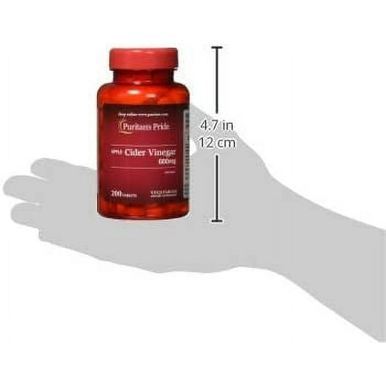 puritan's pride l carnitine review Puritans Pride Apple Cider Vinegar 600 mg Tablets, 200 Count