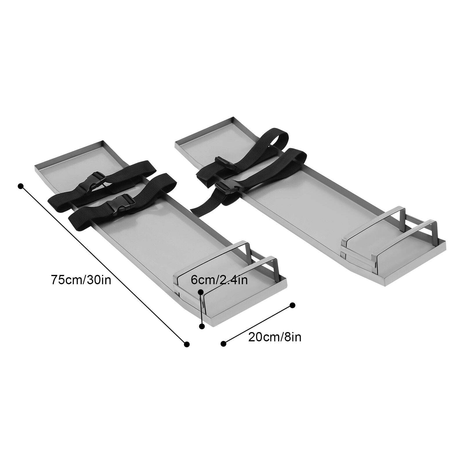 VEVOR Concrete Slider Knee Board 2 Pair Sliding Boards 28 x 8 Stainless w/ Pad