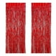 thumbnail image 1 of cortinas con flecos rojos para fiestas, serpentinas y telón de fondo - Cortina de oropel de aluminio, decoración para cumpleaños, fiestas, Navidad, San Valentín, paquete de 4, 1 of 5