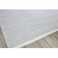 thumbnail image 2 of Exquisite Rugs Bintan Indoor/Outdoor Handmade Flatweave P.E.T. Yarn Ivory/Silver Area Rug, 2 of 4