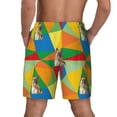 thumbnail image 3 of Kdxio German Shepherd Dog Print Men's Swim Trunks with Compression Liner 7 Inch Inseam Quick Dry Swim Shorts, 3 of 7