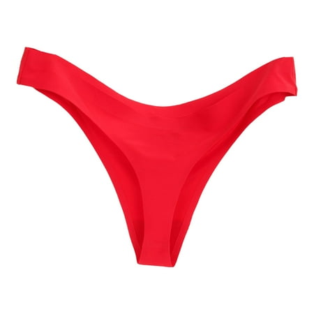 

No Show Underwear for Women Thong Traceless Low Waist Multi Color Breathable Lingerie for Women Pink L