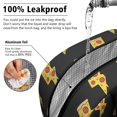 thumbnail image 5 of Lunch Bag Lunch Box for Women Reusable Insulated Lunch Bags,Water-Resistant Pizza Lightning Bolts Black Backdrop Cooler Lunch Tote Bag, Large Capacity for Work Travel Picnic, 5 of 6