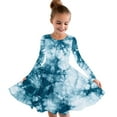 thumbnail image 1 of RXIRUCGD Robe Extensible à Manches Longues pour Filles, Ligne A, Robe de Récital Scolaire (Camouflage, Taille : 4-5 Ans), 1 of 4