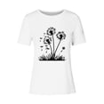 thumbnail image 4 of Posijego Women's T Shirts Printed Graphic Tee for Women Casual Crew Neck Basic Short Sleeve Tee Shirts, 4 of 4