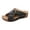 A-Black267, variant on Yuanlong Women's Slides Sandals Platform Wedge Hollow Out Summer Sandals Leather Upper Stylish Beach Slippers