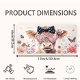 thumbnail image 2 of License Plate,Cow with Heart Sunglasses and Bow Decorative Front,Personalized Stainless Steel License Plate Cover For Men Women,12.2" X 6.2", 2 of 7