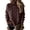 #01Coffee, variant on Womens Chunky Cable Knit Pullover Solid Color Turtleneck Long Sleeve Knitted Sweater Loose Casual Fall Winter Top Red M