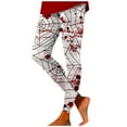 thumbnail image 1 of MKLEKYY leggins deportivos mujer Pantalones de Yoga estampados rojos informales para mujer Leggings, 1 of 3
