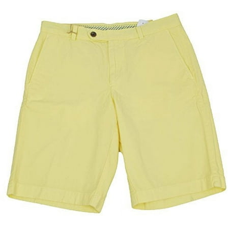 New Brooks Brothers Mens Garment-Dyed 11" Yellow Bermuda Shorts (42)
