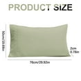 thumbnail image 3 of Microfiber Pillowcases Cozival Brushed Microfiber Pillowcase Set - Soft Fade-Resistant Pillow Cover with Envelope Closure, Green Standard/Queen Size for Bedroom, Envelope Closure Covers, Light Green, 3 of 7