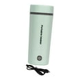 thumbnail image 4 of Tnarru Car Heating Cup Car Electric Kettle Leakproof Portable 400ml Car Heated Mug Water Warmer Bottle for Hot Tea Coffee Milk 12V Green, 4 of 8