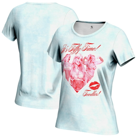 Women's ProSphere Light Blue Tiffany Stratton Tiffy Time Heart T-Shirt