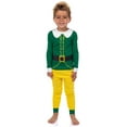 thumbnail image 2 of Elf Holiday Classic Movie Boy's Toddler Buddy The Elf Tight Fit Long Sleeve Long Pant Loungewear Sleep Pajama Set, 2 of 6
