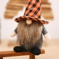 thumbnail image 3 of Halloween Gnome Ornament Christmas Santa Handmade Elf Tomte Faceless Plush Doll Swedish Dwarf Hat Figurine for Party Tree Home Decor (Classic Style), 3 of 5