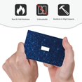 thumbnail image 3 of Zufioo Sparkling Blue Glitter Print Switch Wall Plate, Dustproof and Heat-resistant Decorative Wall Switch Cover, Suitable for Residential and Commercial Areas-Mid-size, 3 of 8