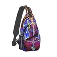 thumbnail image 2 of Tool Band Sling Backpack Travel Hiking Chest Bag Daypack Multipurpose Crossbody Shoulder Bag, 2 of 9