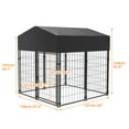 thumbnail image 5 of BingoPaw Playpen Welded Wire Dog Kennel W/ Cover, 4.2 ft. x 4 ft. x 4.4 ft, 5 of 10