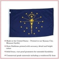 thumbnail image 6 of Allied Flag 2 x 3 FT Nylon Indiana State Flag - Made in USA, 6 of 6