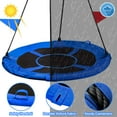 thumbnail image 2 of GVDV 40" Saucer Swing 750Lb Capacity, Waterproof Oxford Tree Swing for Kids, Outdoor Swing Use in Backyard or Playground (Blue), 2 of 8