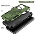 thumbnail image 3 of Allytechgroup for iPhone 14 Pro Case with Kickstand, Compatible with MagSafe Camera 
 & Screen Guard Military Grade Drop Protection Shockproof  Magnetic Back Cover for iPhone 14 Pro, Armygreen, 3 of 7
