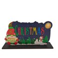 thumbnail image 2 of Fiudx Adornos Navideños de Madera, 5 Diseños Únicos, Colores Brillantes, Adornos Colgantes con Cuerda Roja, Decoración para Árbol de Invierno y Fiesta, Etiquetas de Regalo Navideñas Versátiles, 5 Est, 2 of 2
