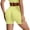 Yellow, variant on IWRICH Women's Biker Shorts Workout Gym Shorts High Waist Tummy Control Hidden Scrunch Running Yoga Yellow XS