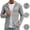 Light Gray, variant on Men's Breathable Mesh Sun Protection Jacket with Hood and Full Zip Featuring Lightweight Cooling Fabric and Thumb Holes for Hiking Running Fishing Travel Light Gray S