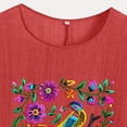thumbnail image 4 of Tnhcen Chemise d'Été Vintage à Manches Courtes Col Rond – Coupe Ample en Coton Lin Style Rétro Basique P-2TG, 4 of 4