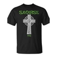 thumbnail image 2 of SPEEDRUN Saoirse Meaning Freedom Irish Republican With Celtic Cross T-Shirt, 2 of 6
