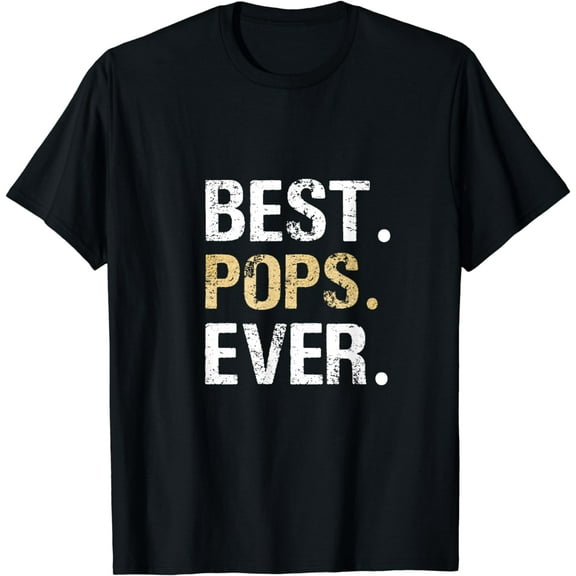 Pops Gift from Granddaughter Grandson Best Pops Ever T-Shirt